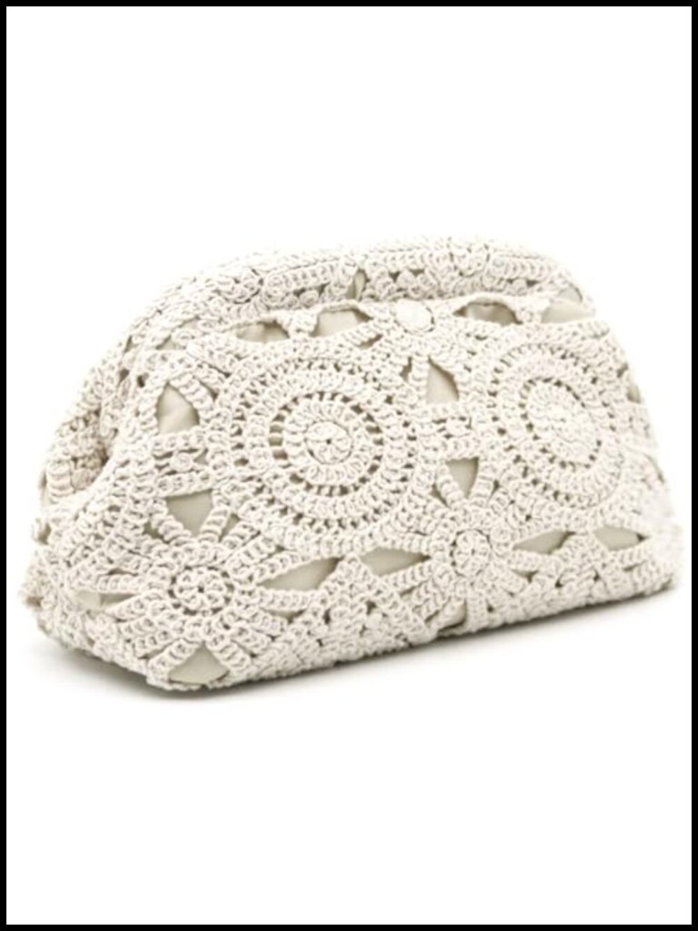 Women Woven Crochet Beach Clutch Purse Evening Handbag Summer